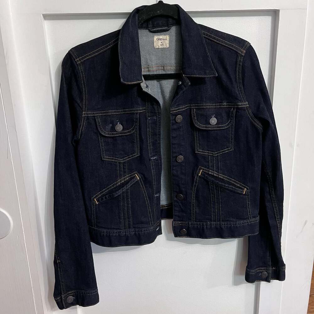 Gap 1969 Dark Wash Denim Jacket Size M